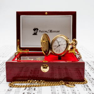 Orologio placcato oro con carillon